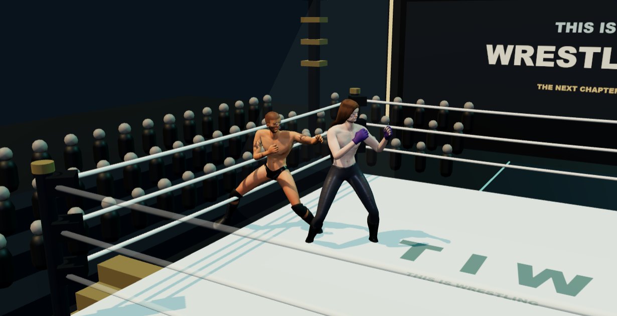 A right hand lands in the 3D match player